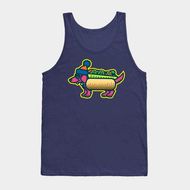 Da Chicago Shades Dog Tank Top by DangerHuskie